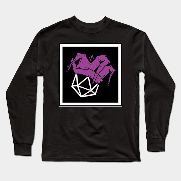 Jester Dice Long Sleeve T-Shirt by Inspired Incompetence